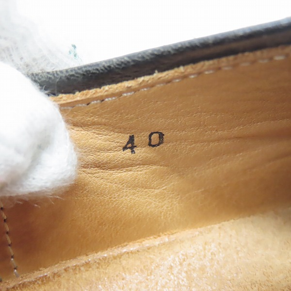 実際に弊社で買取させて頂いたtrippen/トリッペン 3ホール レザーシューズ ダークブラウン/40の画像 5枚目