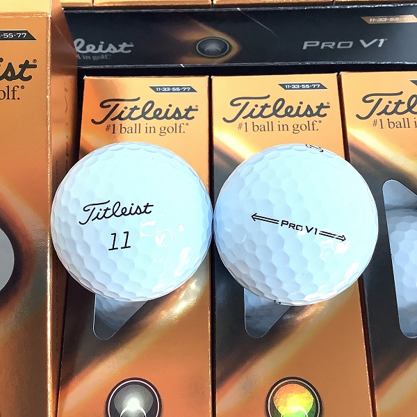 実際に弊社で買取させて頂いた【未使用】Titleist/タイトリスト PRO V1 2021年モデル ゴルフボール 2ダースの画像 1枚目