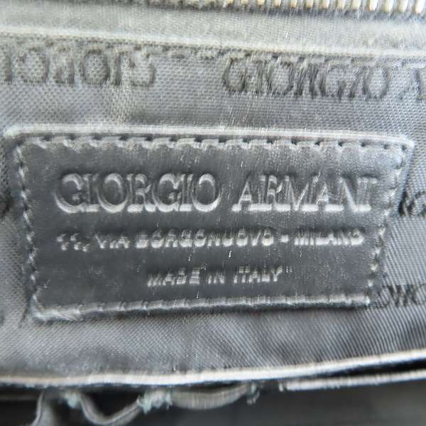 実際に弊社で買取させて頂いたGIORGIO ARMANI/ジョルジオアルマーニ スティングレイ/レザー切り替え ブリーフケース/ビジネスバッグの画像 4枚目