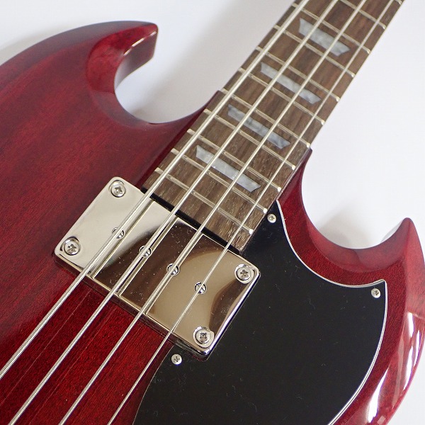 実際に弊社で買取させて頂いた★Epiphone/エピフォン EB-3  SGスタイル 4弦ベース ギグケース付の画像 5枚目