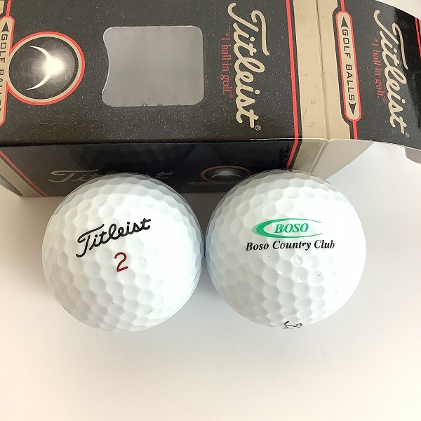 実際に弊社で買取させて頂いた【未使用/オウンネーム入】一流メーカー Titleist,BRIDGESTONE,DUNLOP他 ゴルフボール 計2ダース セットの画像 2枚目
