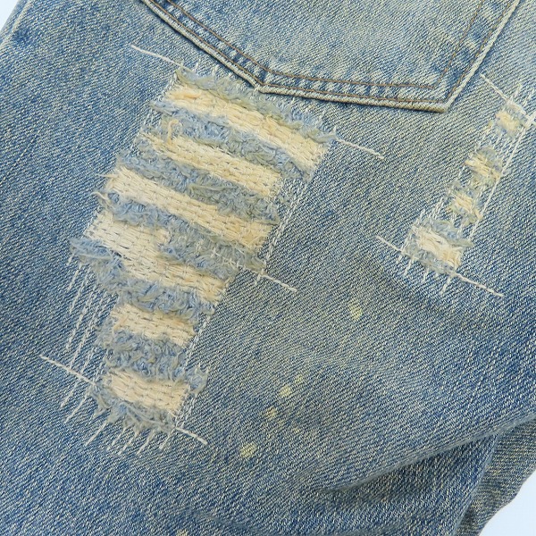 実際に弊社で買取させて頂いたIF SIX WAS NINE/イフシックスワズナイン 加工デニムパンツ MUD MAX/SBCM 351DK 29の画像 8枚目