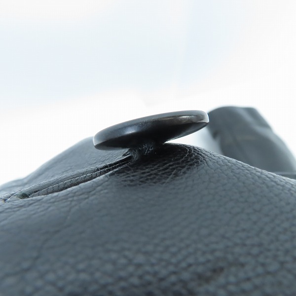 実際に弊社で買取させて頂いたHELMUT LANG/ヘルムートラング レザー コート/48の画像 7枚目