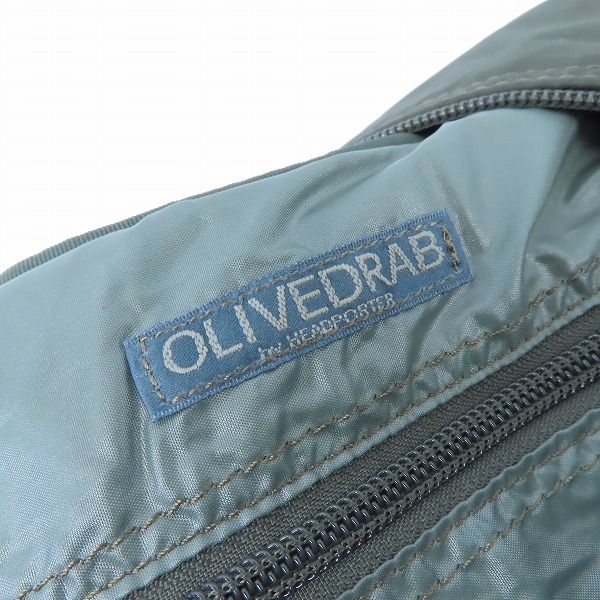 実際に弊社で買取させて頂いたHEAD PORTER/ヘッドポーター OLIVEDRAB/オリーブドラブ ニューウエストバッグの画像 6枚目