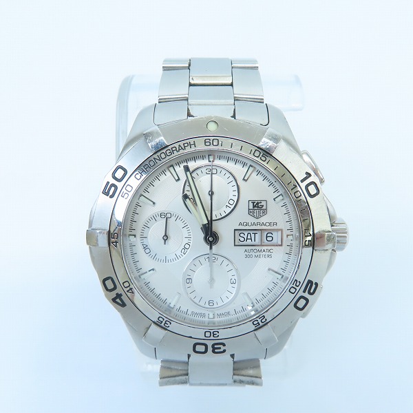実際に弊社で買取させて頂いた【ギャラ付】TAG Heuer/タグホイヤー ニューアクアレーサー クロノグラフ デイデイト 自動巻き CAF2011.BA0815
