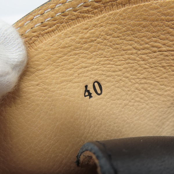 実際に弊社で買取させて頂いたtrippen/トリッペン チャッカ レザーシューズ ブラック/40の画像 5枚目