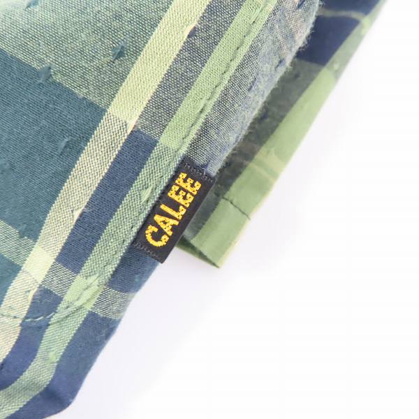 実際に弊社で買取させて頂いたCALEE/キャリー コットンチェックシャツ/Lの画像 7枚目