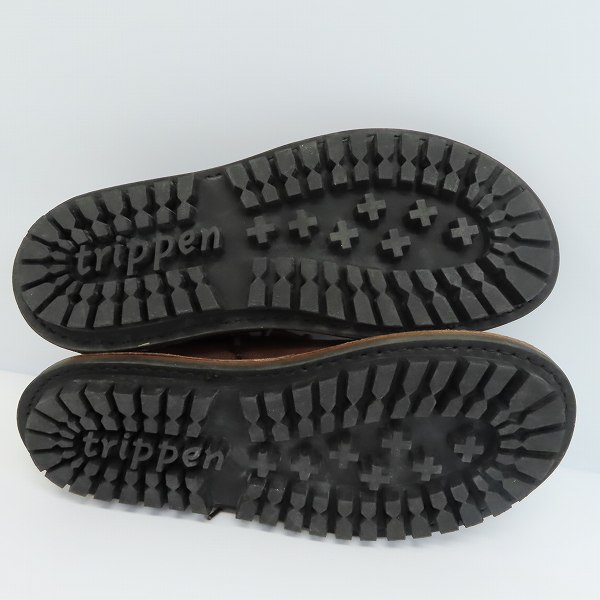 実際に弊社で買取させて頂いたtrippen/トリッペン プレーントゥ レザーシューズ ブラウン/40の画像 2枚目