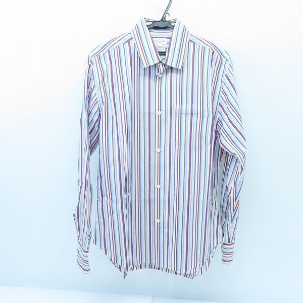実際に弊社で買取させて頂いたPaul Smith/ポールスミス ストライプ コットンシャツ 長袖/L