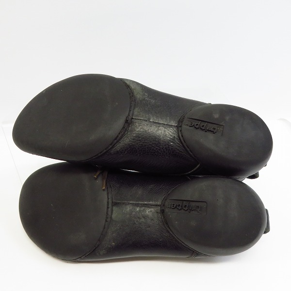 実際に弊社で買取させて頂いたtrippen/トリッペン レースアップレザーシューズ ブラック/42の画像 2枚目