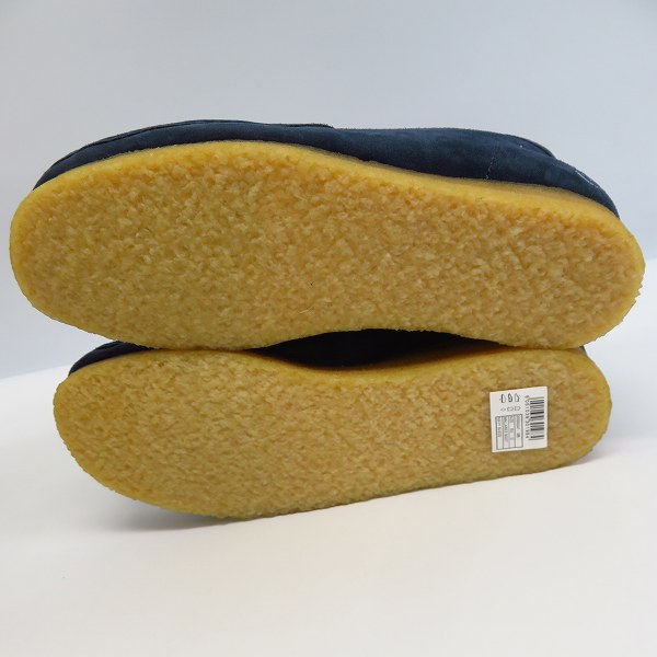実際に弊社で買取させて頂いたuniform experiment×CLARKS/ユニフォームエクスペリメント×クラークス ワラビーブーツ ネイビー系 UE-120117/8.5Gの画像 2枚目