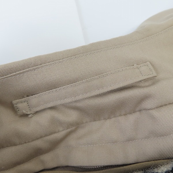 実際に弊社で買取させて頂いたBURBERRYS/バーバリー 裏地チェック ライナー付き ステンカラーコート ベージュ/44の画像 5枚目