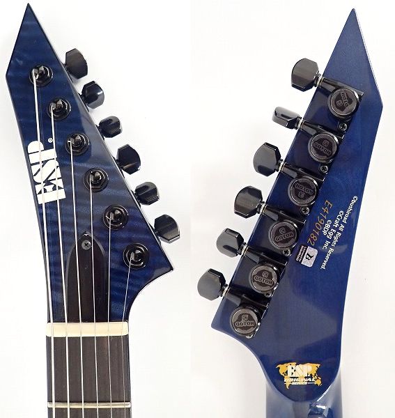 実際に弊社で買取させて頂いた★【美品】ESP/イーエスピー M-Ⅱ ROSELIA SAYO 氷川紗夜 モデル フレイムメイプルトップ MG搭載 ギグケース付の画像 3枚目