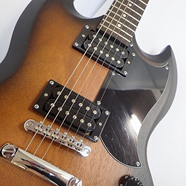 実際に弊社で買取させて頂いた★Epiphone/エピフォン SG Special VE Worn Vintage Sunburst ソフトケース付きの画像 5枚目