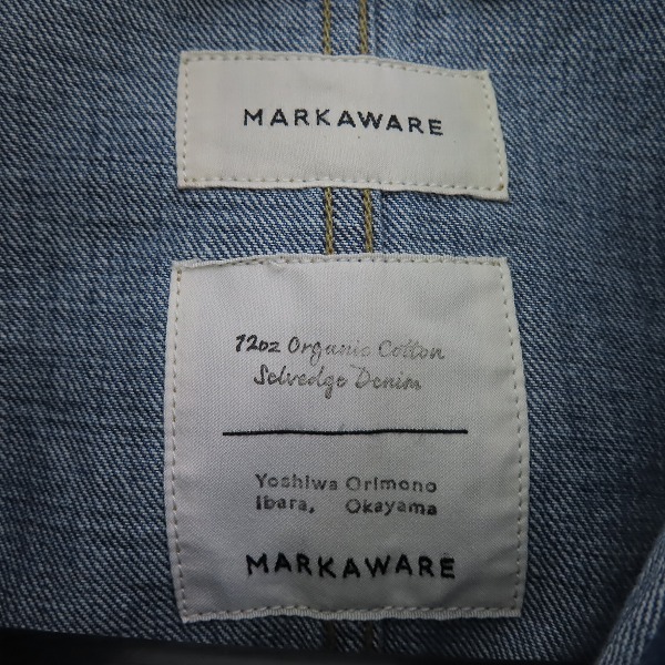 実際に弊社で買取させて頂いたMARKAWARE/マーカウェア デニム ジャケット/カバーオール /size：3の画像 2枚目