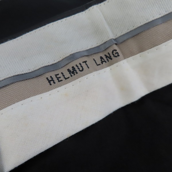実際に弊社で買取させて頂いたHELMUT LANG/ヘルムートラング  部分レザー　スラックスパンツ/50の画像 7枚目