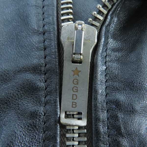 実際に弊社で買取させて頂いたGOLDEN GOOSE DELUXE BRAND/ゴールデングースデラックスブランド ダブルライダースジャケット G25U537/Sの画像 5枚目