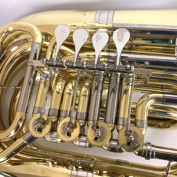 実際に弊社で買取させて頂いた★YAMAHA/ヤマハ  YBB-641II チューバ 4ロータリー ハードケース付きの画像 2枚目