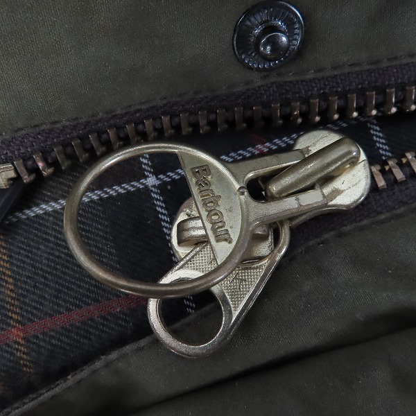 実際に弊社で買取させて頂いたBARBOUR/バブアー ビデイル SL ワックスド コットンジャケット C44/112CMの画像 8枚目