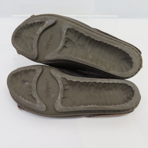 実際に弊社で買取させて頂いたtrippen/トリッペン レースアップ レザーシューズ ダークブラウン/41の画像 2枚目