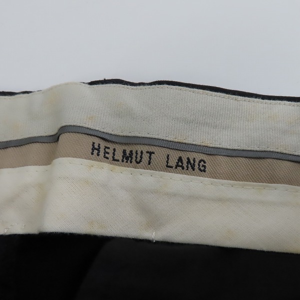 実際に弊社で買取させて頂いたHELMUT LANG/ヘルムートラング ウール スラックスパンツ/48の画像 2枚目
