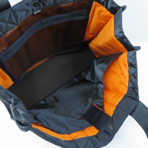 実際に弊社で買取させて頂いた【未使用】HEAD PORTER/ヘッドポーター TANKER/タンカー トートバッグ ネイビーの画像 4枚目