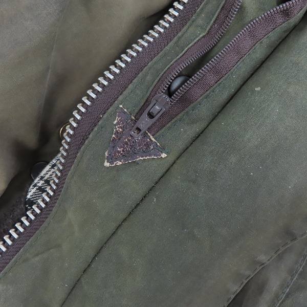 実際に弊社で買取させて頂いたBARBOUR/バブアー ビデイル SL ワックスド コットンジャケット/40の画像 8枚目