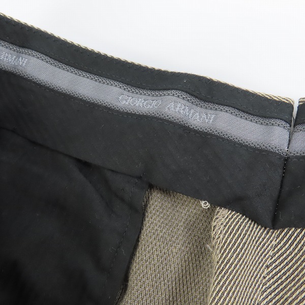 実際に弊社で買取させて頂いたGIORGIO ARMANI/ジョルジオアルマーニ ジャケット/パンツ セットアップ 46/48の画像 7枚目