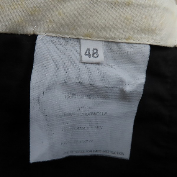 実際に弊社で買取させて頂いたHELMUT LANG/ヘルムートラング ウール スラックスパンツ/48の画像 3枚目