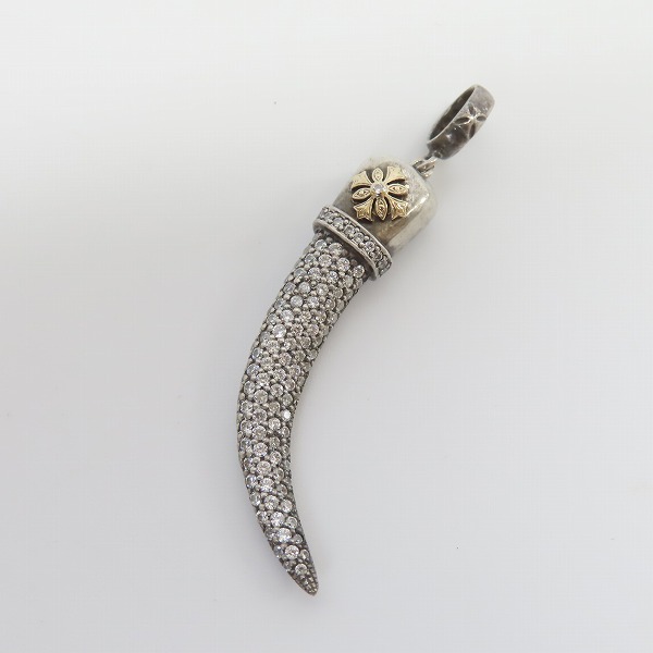 実際に弊社で買取させて頂いたLoree Rodkin/ローリーロドキン 18Kクロス ストーンパヴェ クローペンダント