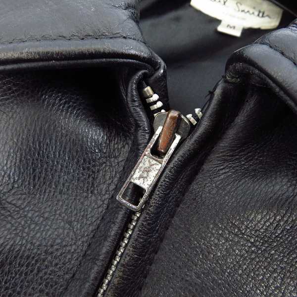 実際に弊社で買取させて頂いたPaul Smith LONDON/ポールスミス カウレザー シングル ライダースジャケット Mの画像 7枚目