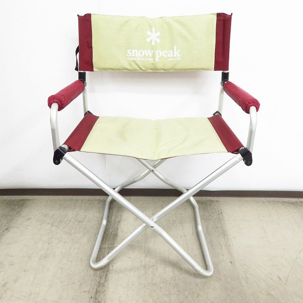 実際に弊社で買取させて頂いたSnow Peak/スノーピーク パッドイン チェア ベージュ系×ボルドー