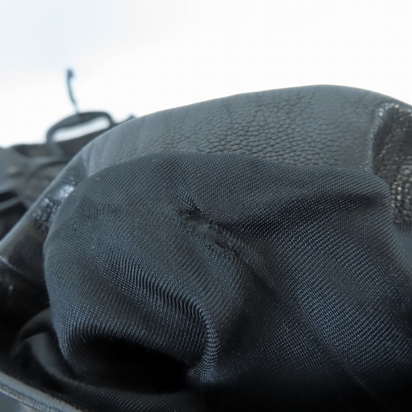 実際に弊社で買取させて頂いたHELMUT LANG/ヘルムートラング レザー コート/48の画像 5枚目