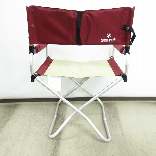 実際に弊社で買取させて頂いたSnow Peak/スノーピーク パッドイン チェア ベージュ系×ボルドーの画像 1枚目