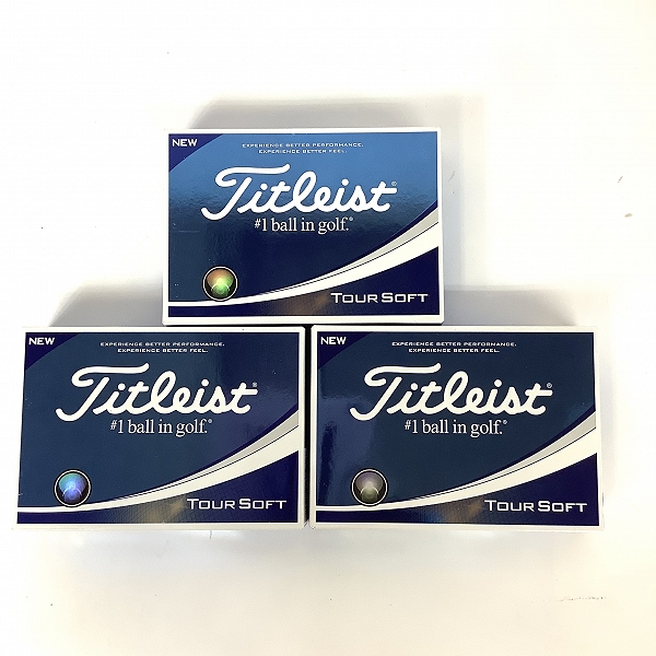実際に弊社で買取させて頂いた【未使用】Titleist/タイトリスト TOUR SOFT White ゴルフボール 3ダースの画像 2枚目