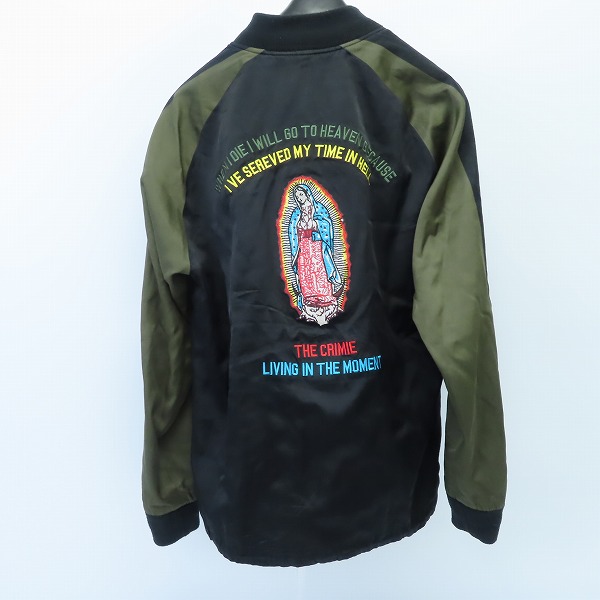 実際に弊社で買取させて頂いたTHE CRIMIE/クライミー 19SS マリア刺繍 リバーシブルスカジャン CIK1-JK01/L の画像 1枚目