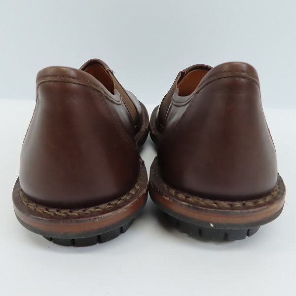 実際に弊社で買取させて頂いたtrippen/トリッペン サイドゴア レザー スリッポン ブラウン/40の画像 1枚目