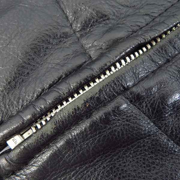 実際に弊社で買取させて頂いたPaul Smith LONDON/ポールスミス カウレザー シングル ライダースジャケット Mの画像 8枚目