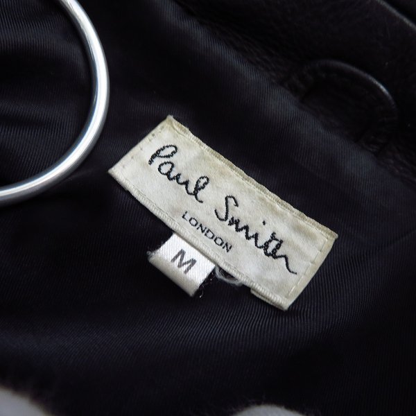 実際に弊社で買取させて頂いたPaul Smith LONDON/ポールスミス カウレザー シングル ライダースジャケット Mの画像 2枚目