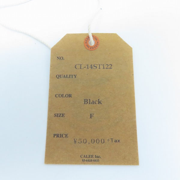 実際に弊社で買取させて頂いたCALEE/キャリー スタッズ付き レザー長財布/ウォレットの画像 8枚目