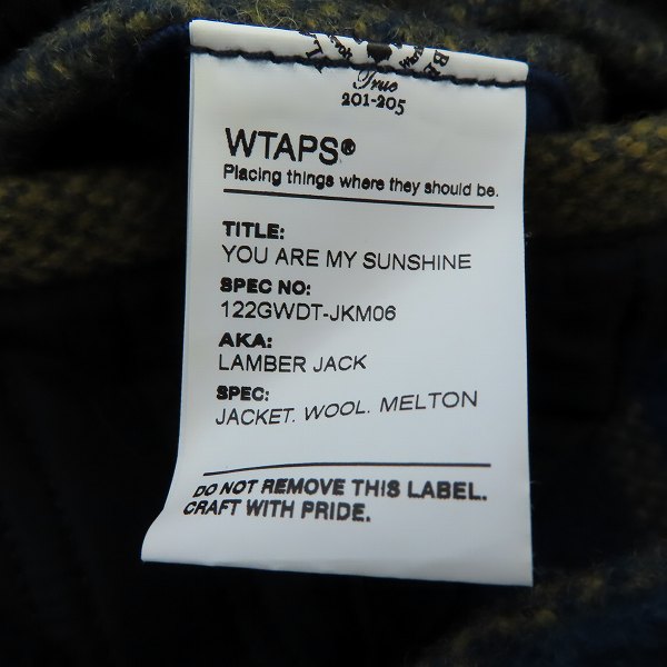 WTAPS/ダブルタップス 12AW LAMBER JACK JACKET ランバー