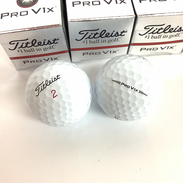 実際に弊社で買取させて頂いた【未使用】Titleist/タイトリスト PRO V1X 2019 ホワイト ゴルフボール 1ダースの画像 1枚目