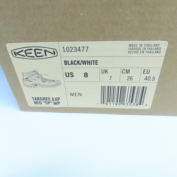 実際に弊社で買取させて頂いたKEEN/キーン TARGHEE EXP MID SP WP/ターギー EXP ミッド ウォータープルーフ トレッキングシューズ 1023477/26の画像 7枚目