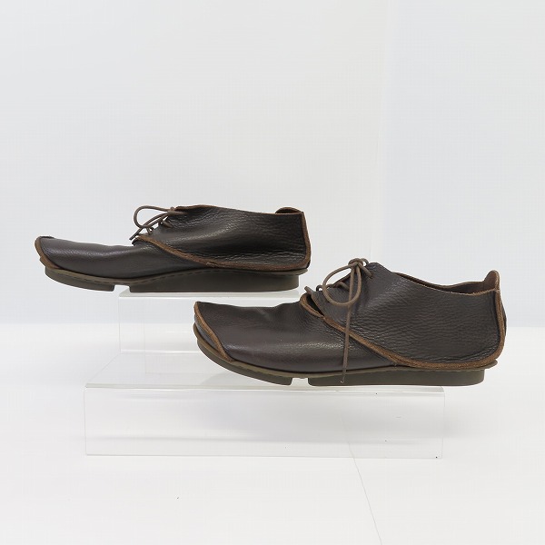 実際に弊社で買取させて頂いたtrippen/トリッペン レースアップ レザーシューズ ダークブラウン/41の画像 3枚目