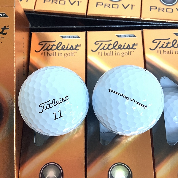 実際に弊社で買取させて頂いた【未使用】Titleist/タイトリスト PRO V1 2021年モデル ゴルフボール 2ダースの画像 1枚目