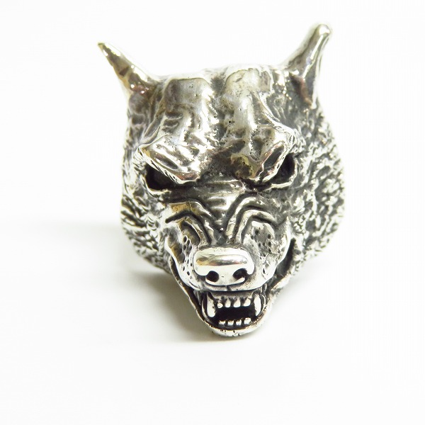 実際に弊社で買取させて頂いた【ギャラ付き】Crazy Pig/クレイジーピッグ ウルフ ペンダントトップ #209の画像 1枚目