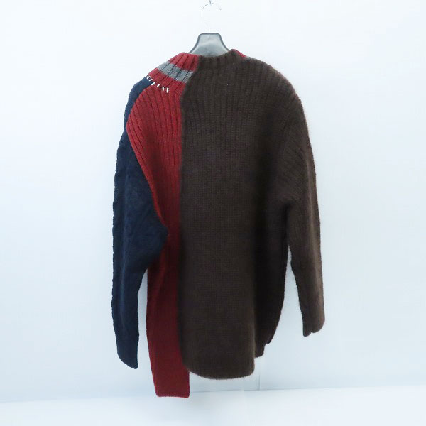 実際に弊社で買取させて頂いたkolor/カラー 20AW カラーブロック 変形 ニット セーター 20WCM-N01301/3の画像 1枚目