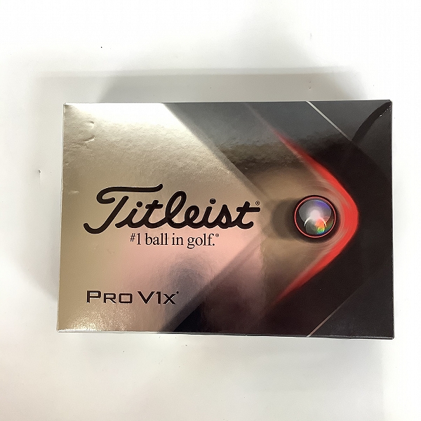 実際に弊社で買取させて頂いた【未使用/オウンネーム入】Titleist/タイトリスト PRO V1x ホワイト ゴルフボール 1ダースの画像 2枚目