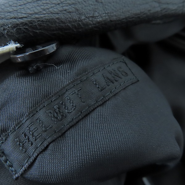 実際に弊社で買取させて頂いたHELMUT LANG/ヘルムートラング レザー コート/48の画像 8枚目