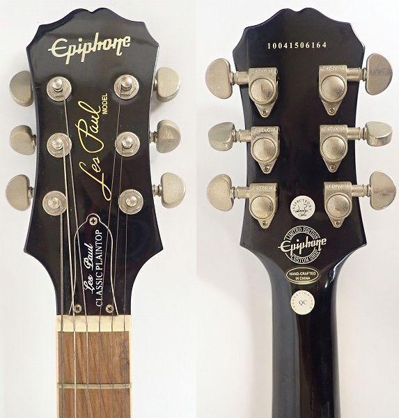 実際に弊社で買取させて頂いた★Epiphone/エピフォン Limited Edition Les Paul CLASSIC/レスポールクラシック PLAINTOP ギグケース付の画像 3枚目